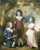 Joseph Wright of Derby - The Children of Hugh and Sarah Wood of Swanwick Derbyshire
